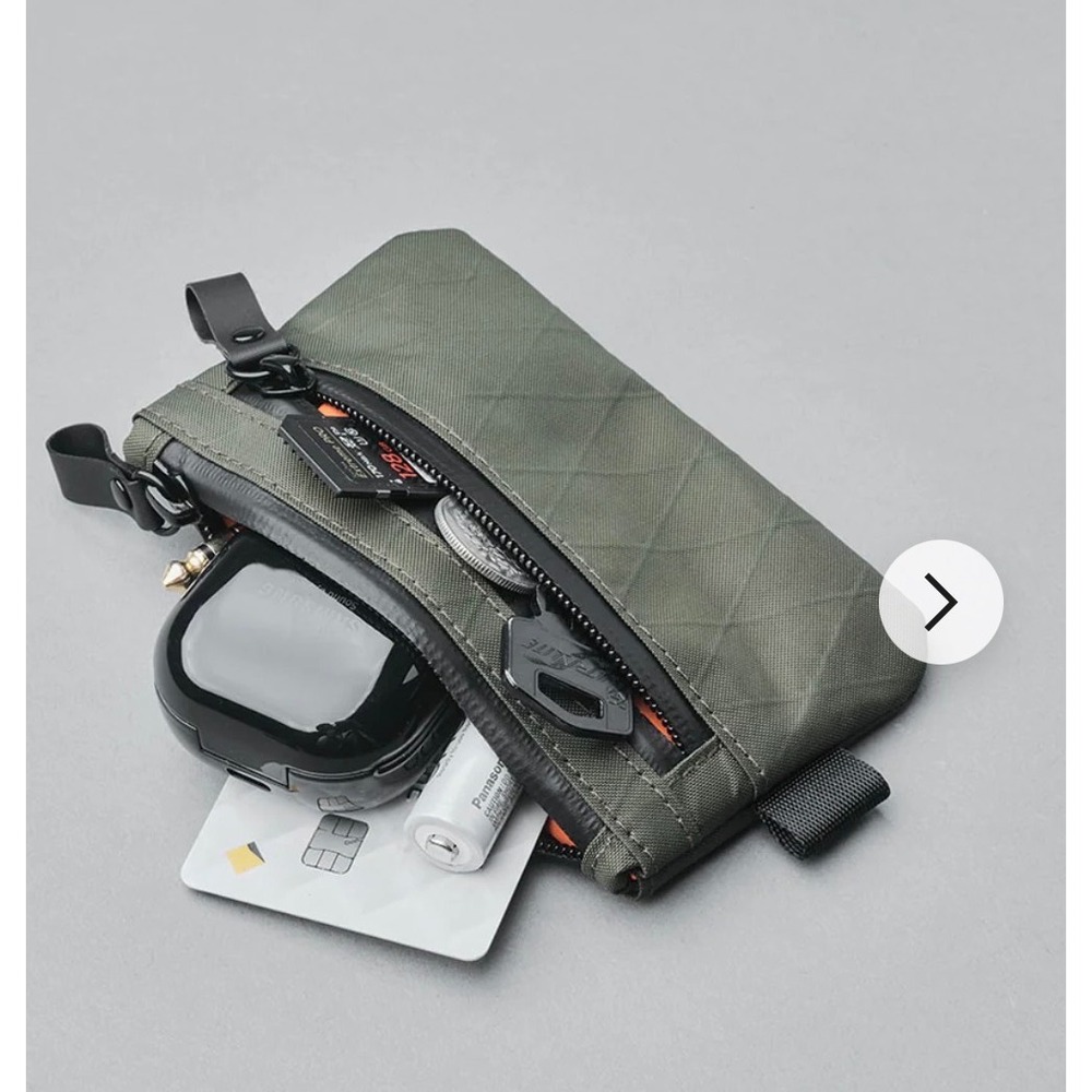 NWT Alpaka Zip Pouch Dark Green X-Pac VX21 Tactical RFID Wallet Weatherproof
